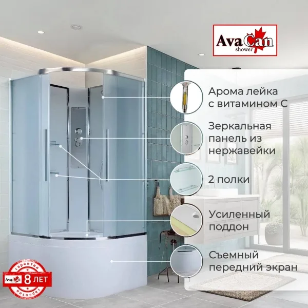 AvaCan Душевая кабина EM5080N без крыши