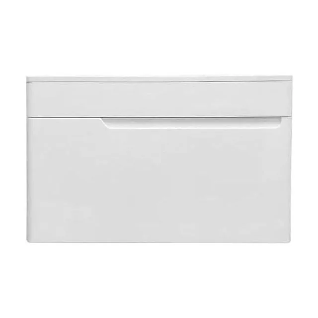 Тумба с раковиной Эстет Kare Luxe 80 подвесная 1 ящик белая ФР-00005718