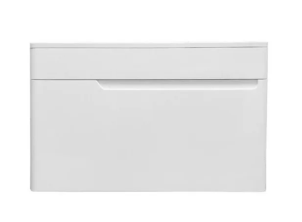 Тумба с раковиной Эстет Kare Luxe 80 подвесная 1 ящик белая ФР-00005718