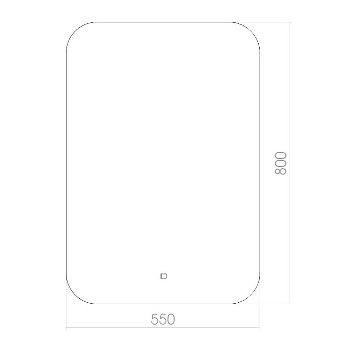 Зеркало Silver Mirrors Паллада 55*80 с Led-подсветкой сенсорный выключатель