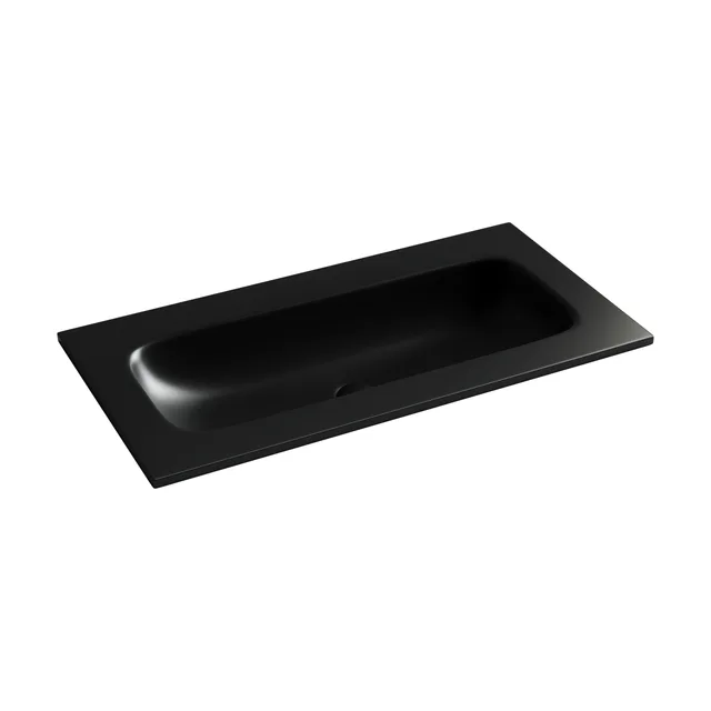 Раковина из сантехнического фарфора Ceramica Nova Грация (Grace) 91 см CN7019MBwx накладная цвет черный матовый