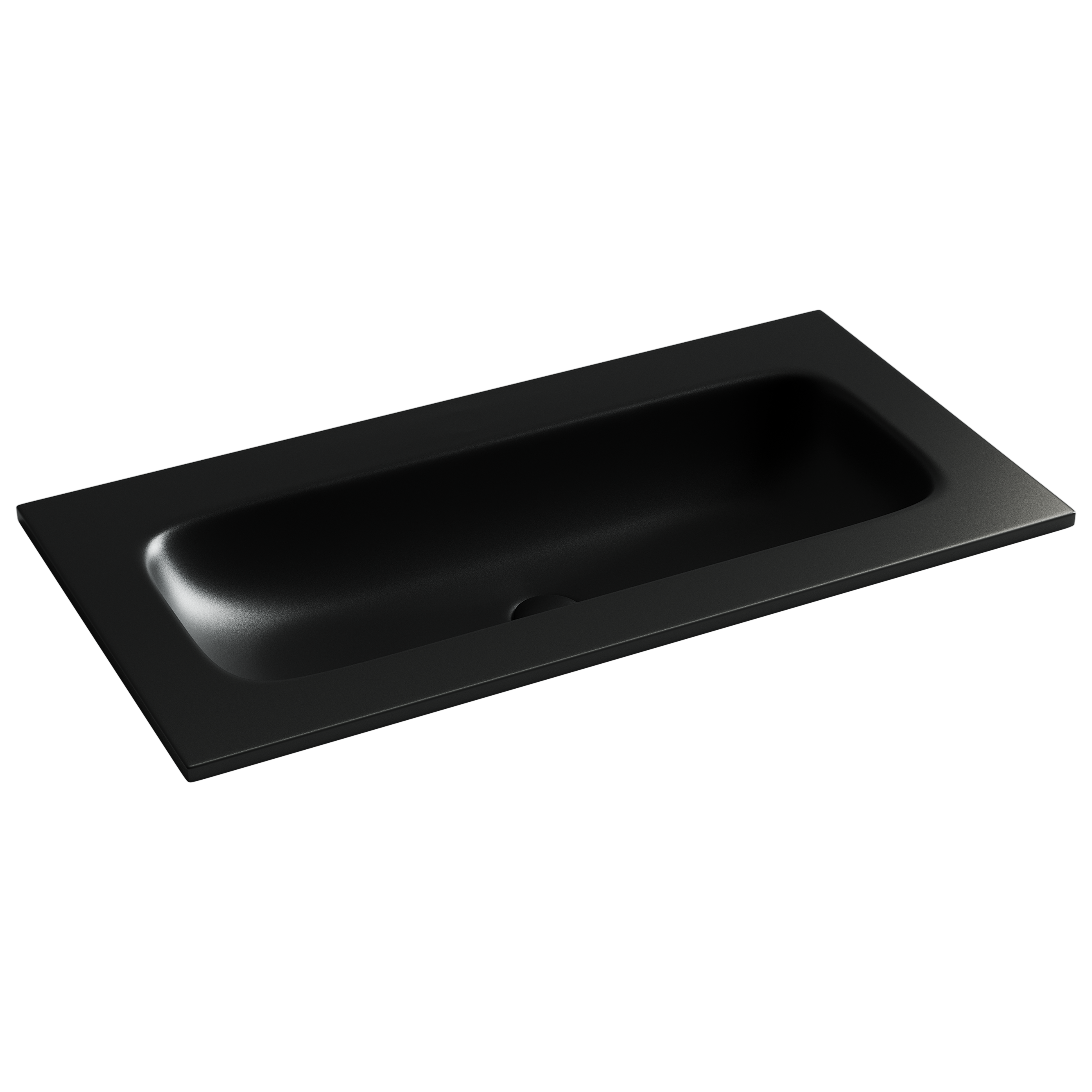 Раковина из сантехнического фарфора Ceramica Nova Грация (Grace) 91 см CN7019MBwx накладная цвет черный матовый