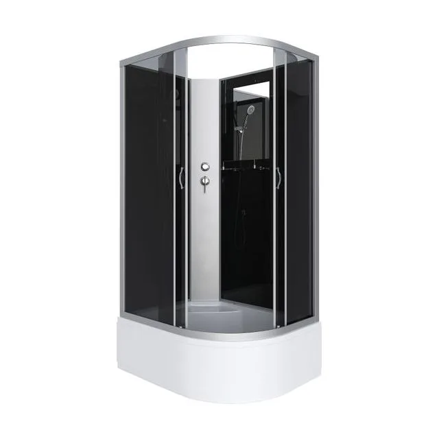 Душевая кабина Niagara Classic NG-2510-14LBK (120х80х200) высокий поддон(40см),стекло тонированное