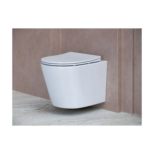 Унитаз подвесной Ceramica Nova Балеарика (Balearica) CN6000 белый с сиденьем микролифт смыв воронка-водоворот