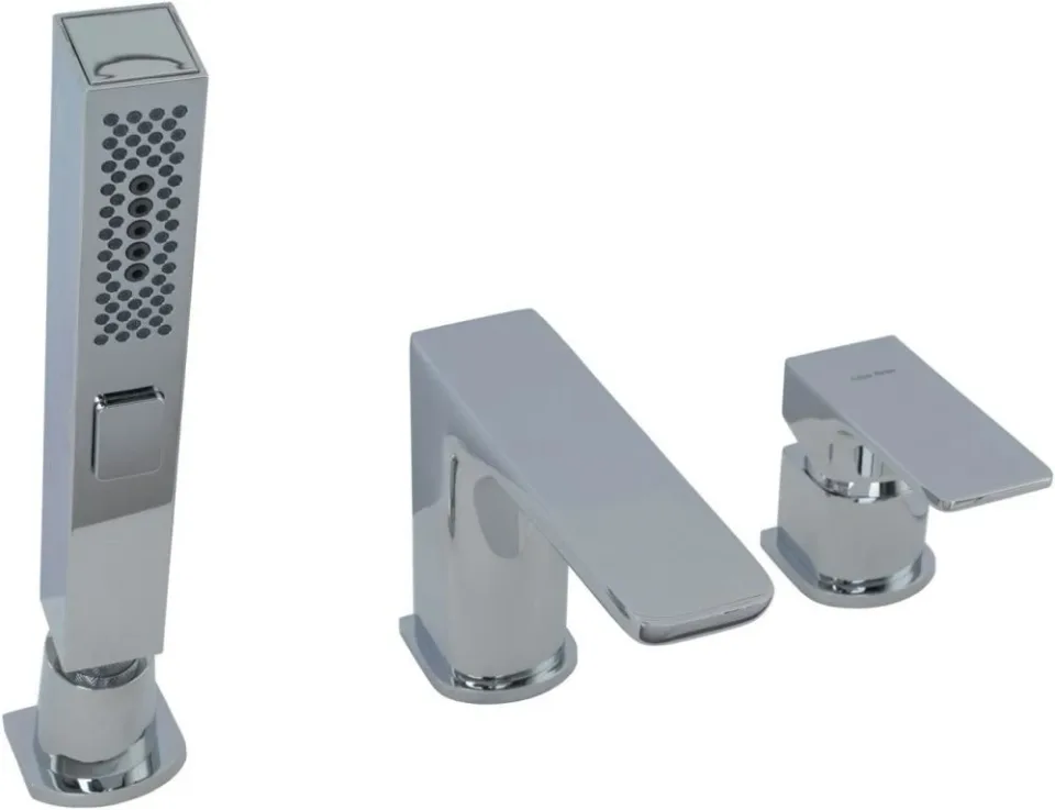 Смеситель на борт ванны Allen Brau Infinity 5.21008-00 на 3 отверстия хром