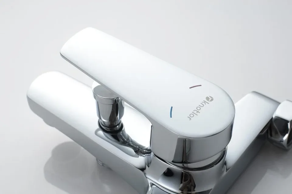 Смеситель Knotlor Прилив/EcoFlow KN-14 для ванны и душа с душевыми аксессуарами хром