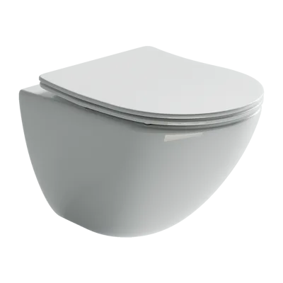 Унитаз подвесной Ceramica Nova Моно (Mono) CN1905 белый с сиденьем микролифт смыв воронка-водоворот