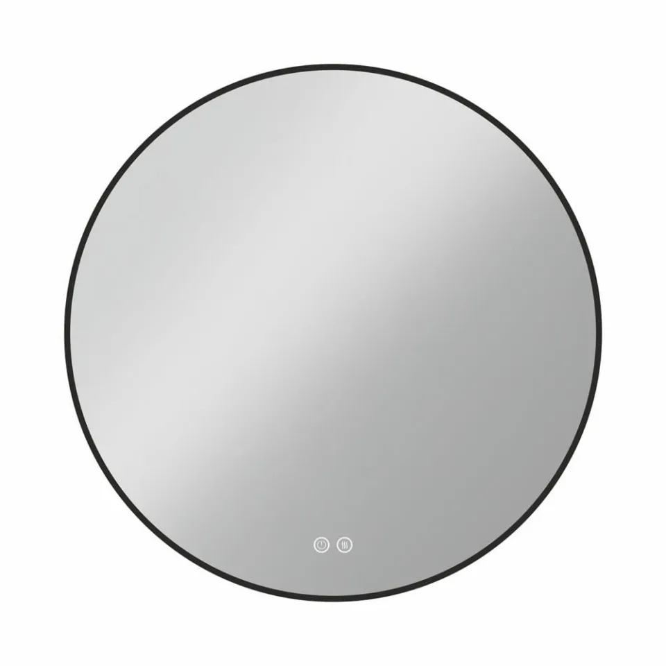 Зеркало Vincea VLM-3DE800B-2 80*80 с ЛЕД-подсветкой и функцией антизапотевания,сенсорный выключатель