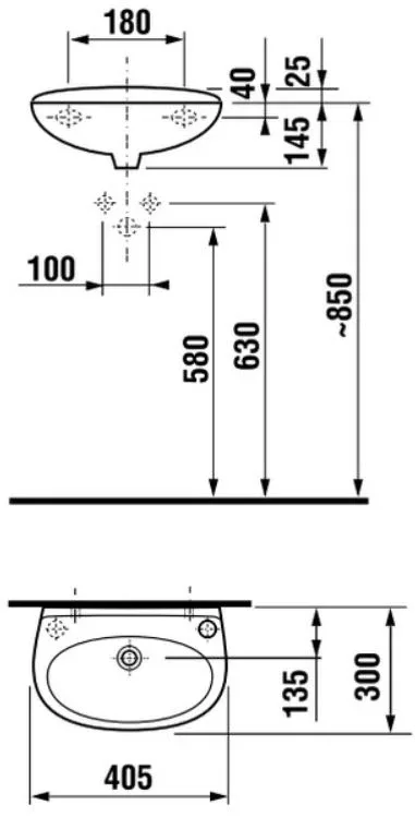 Раковина Jika Lyra 40*30 R