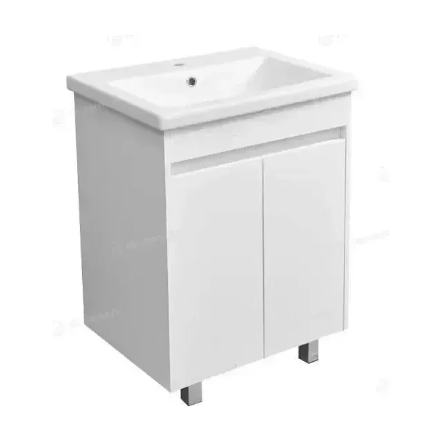 Тумба с раковиной Stella Polar Фаворита 60 белый глянец
