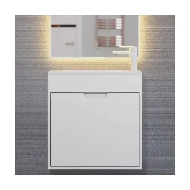 Тумба с раковиной Uperwood Modul 60 белая матовая