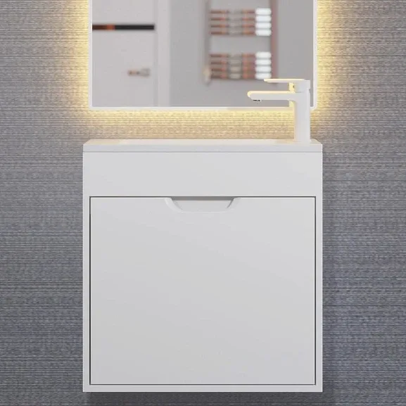 Тумба с раковиной Uperwood Modul 60 белая матовая