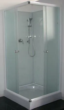 Душевая кабина без крыши AQUAPULSE 8504А 80х80х195 см. fabric (н/п, квадрат).