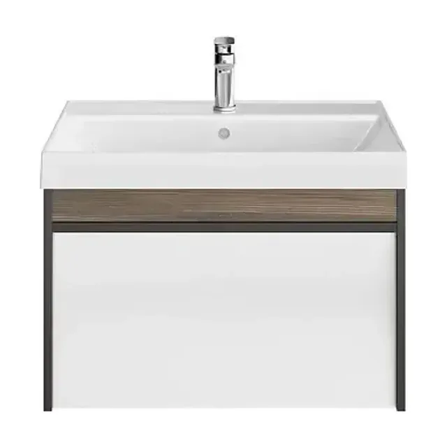 Тумба с раковиной Kerama Marazzi Modula 70 белый глянец/арабика