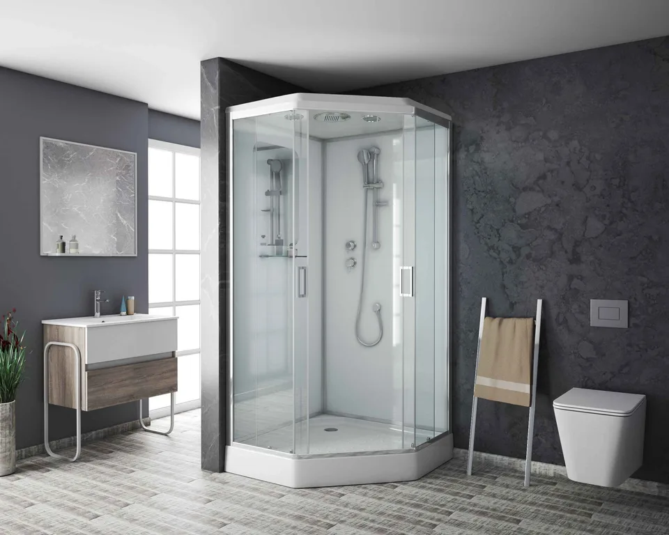 Душевая кабина Niagara Premium NG-6001-01D (90х90х220) низкий поддон(16 см),стекло прозрачное,4 места