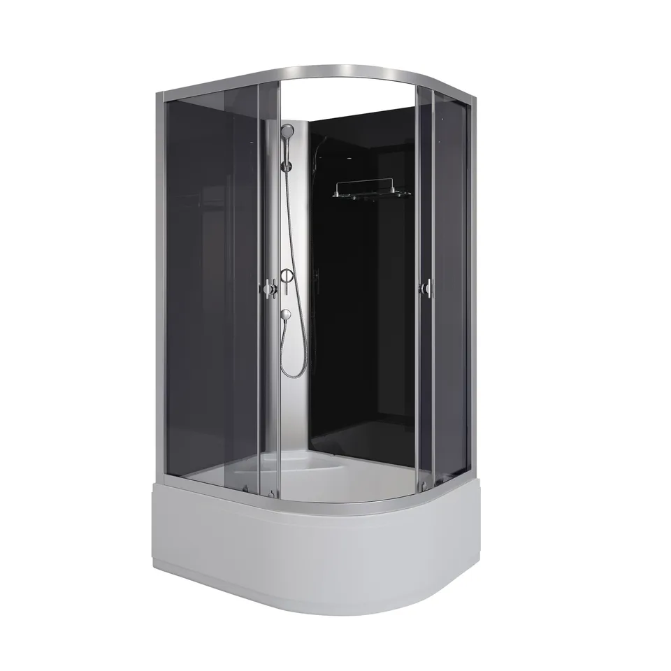 Душевая кабина Niagara Eco E110/80/40L/TN/BK (110х80х195) высокий поддон(40см),стекло черное,4 места