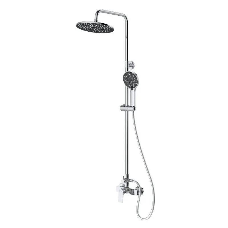 Комплект смесителей BelBagno Марино (Marino) MARINO-DOCM/LVM-CRM (душевая стойка и смеситель для раковины)