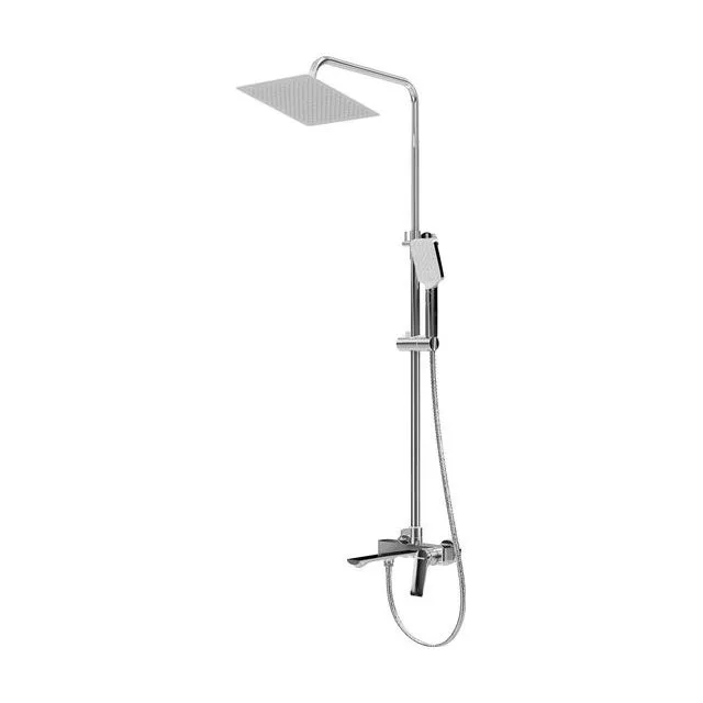 Душевая стойка Grossman Cosmo 500.K35.02.100 с верхним душем,ручной лейкой и смесителем,хром глянцевый