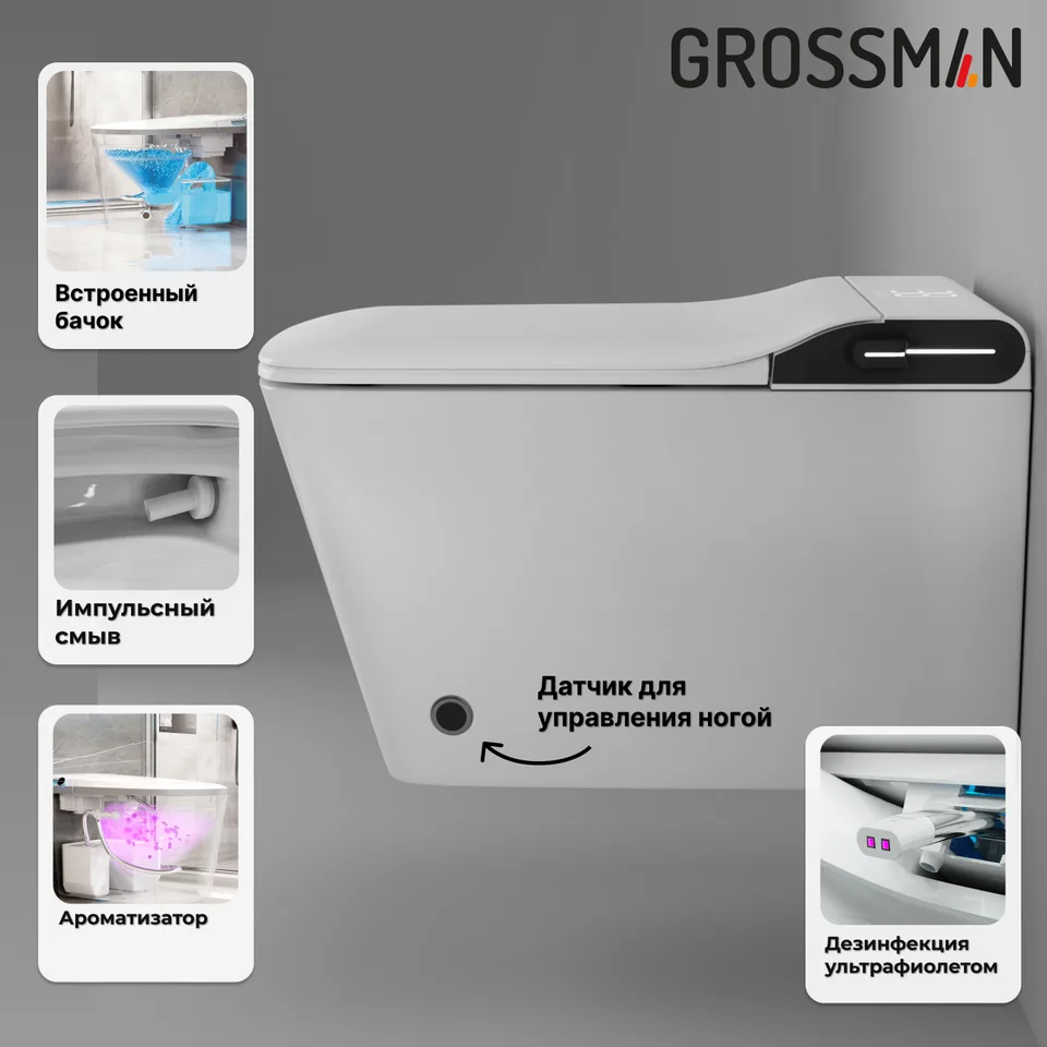 Комплект 2 в 1: инсталляция 901.K31.01.000+унитаз GR-5701 smart