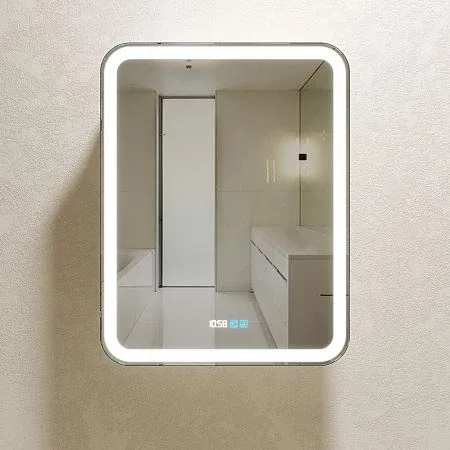 Зеркало-шкаф Silver Mirrors Фиджи 50 R сенсорный выключатель с Led-подсветкой и часами