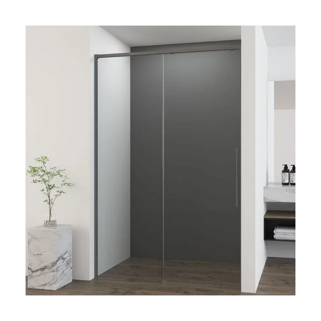 Душевая дверь Vincea Ультима (Ultima) VDS-7UL140CLGM 140х200 стекло прозрачное 8 мм профиль хром