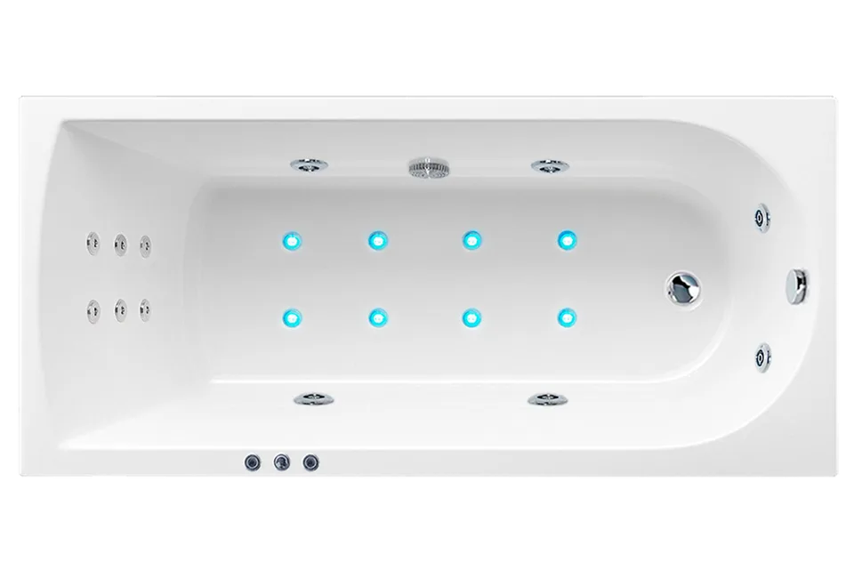 Гидромассажная ванна BERN DE LUXE 180x80x58