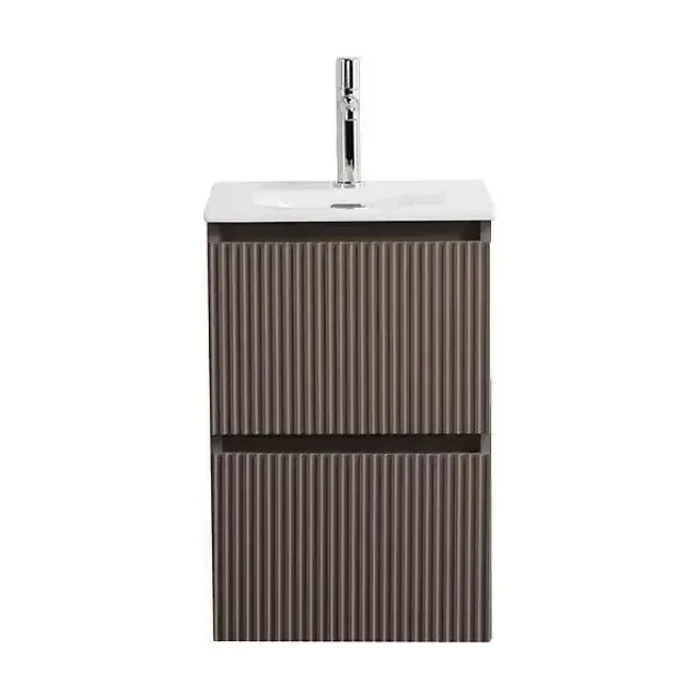 Тумба с раковиной BelBagno Uno-Mini 40 бежевая матовая