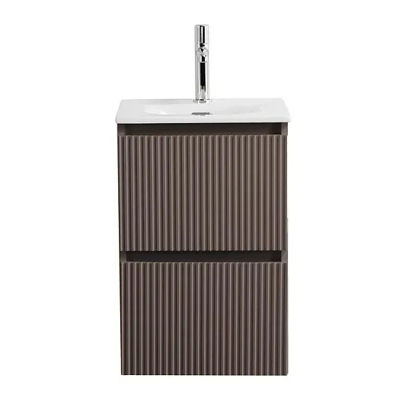 Тумба с раковиной BelBagno Uno-Mini 40 бежевая матовая