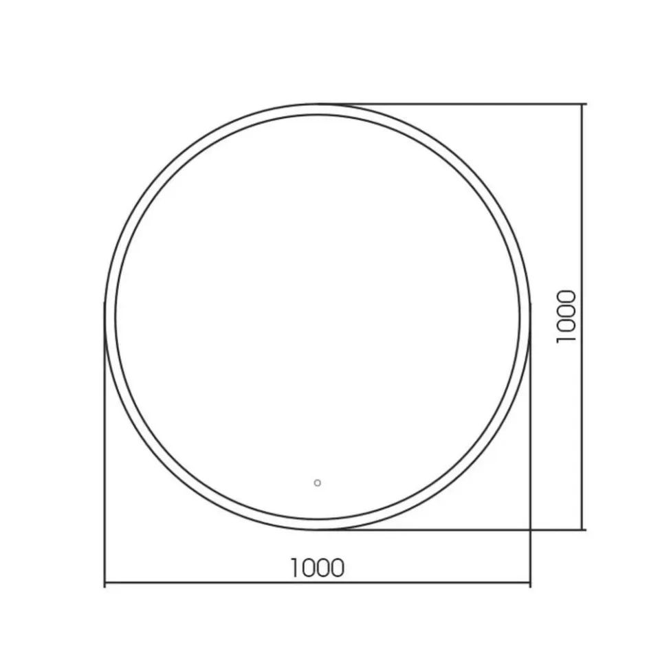 Зеркало Silver Mirrors Перла d1000 инфр. сенсор с Led подсветкой
