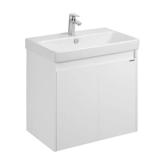 Тумба под раковину AQUATON Сканди Doors 70 белый глянец, белый матовый, 1A278901SD010