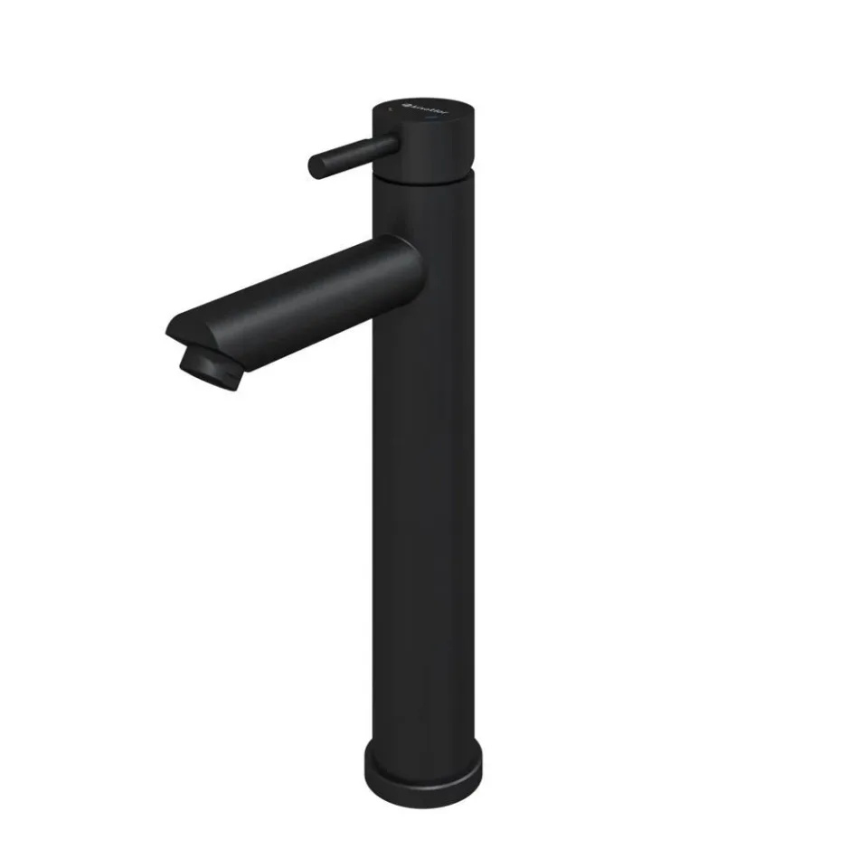 Смеситель Knotlor Течение/StreamLine SS-04/2 для раковины черный матовый