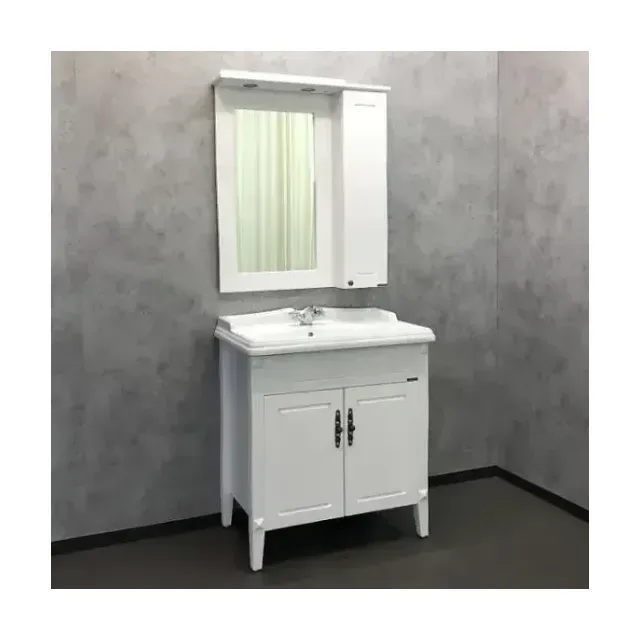 Комплект мебели Comforty Палермо 80 белый глянец (раковина Comforty 3380)