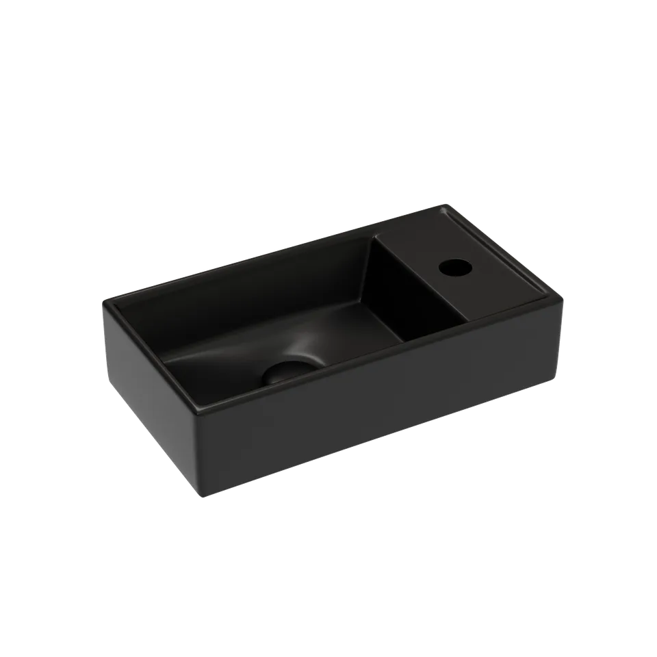 Раковина из сантехнического фарфора Ceramica Nova Элемент (Element) 42 см CN6051LMB подвесная цвет черный матовый
