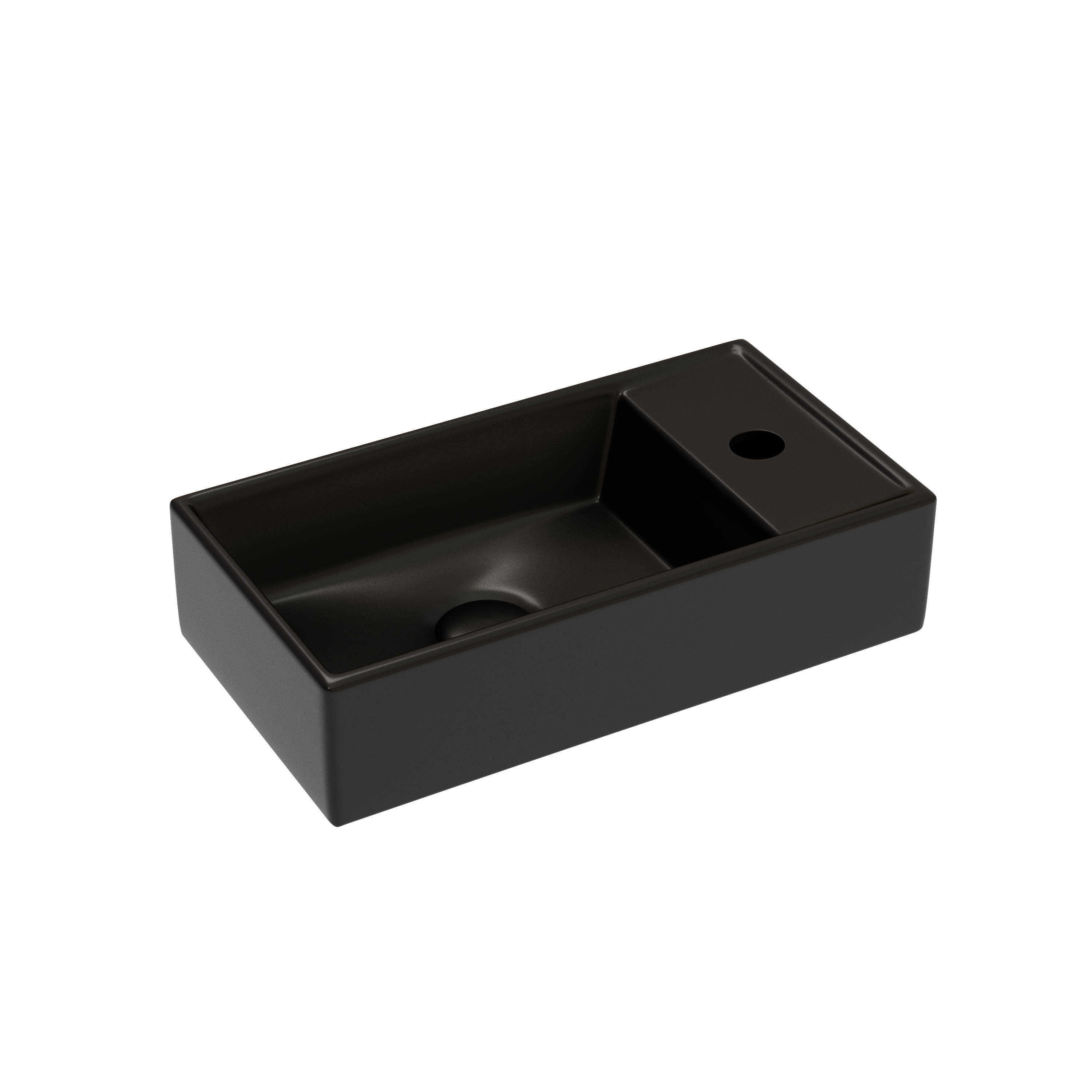 Раковина из сантехнического фарфора Ceramica Nova Элемент (Element) 42 см CN6051LMB подвесная цвет черный матовый
