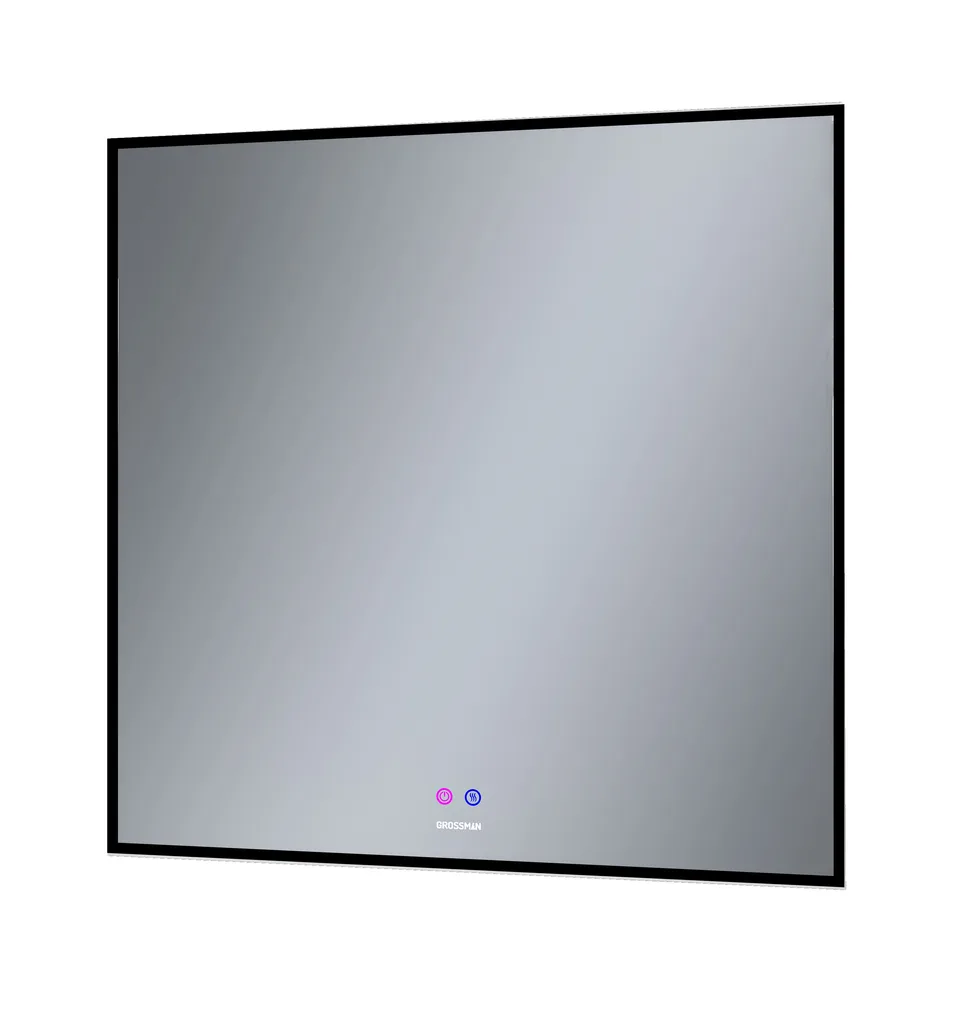 Зеркало PRAGMA-норма BLACK (800*800*45) LED с сенсорным выключателем и подогревом