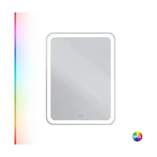 Зеркало Cezares Мультиколор (Multicolore) CZR-SPC-MC-600-800-RGB-TCH 60*80 со встроенной разноцветной подсветкой RGB