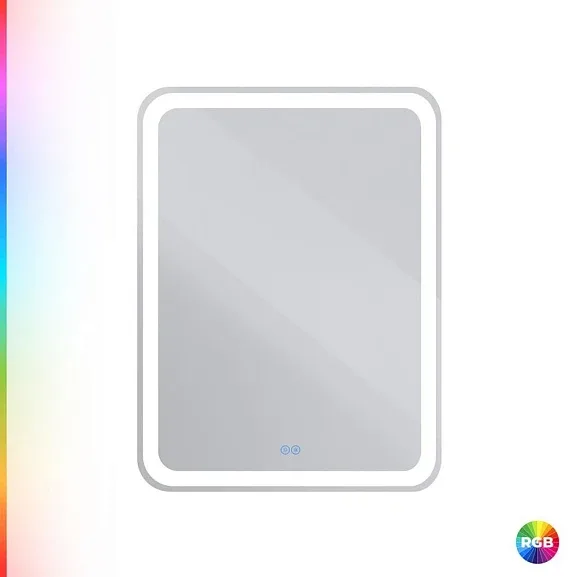 Зеркало Cezares Мультиколор (Multicolore) CZR-SPC-MC-600-800-RGB-TCH 60*80 со встроенной разноцветной подсветкой RGB