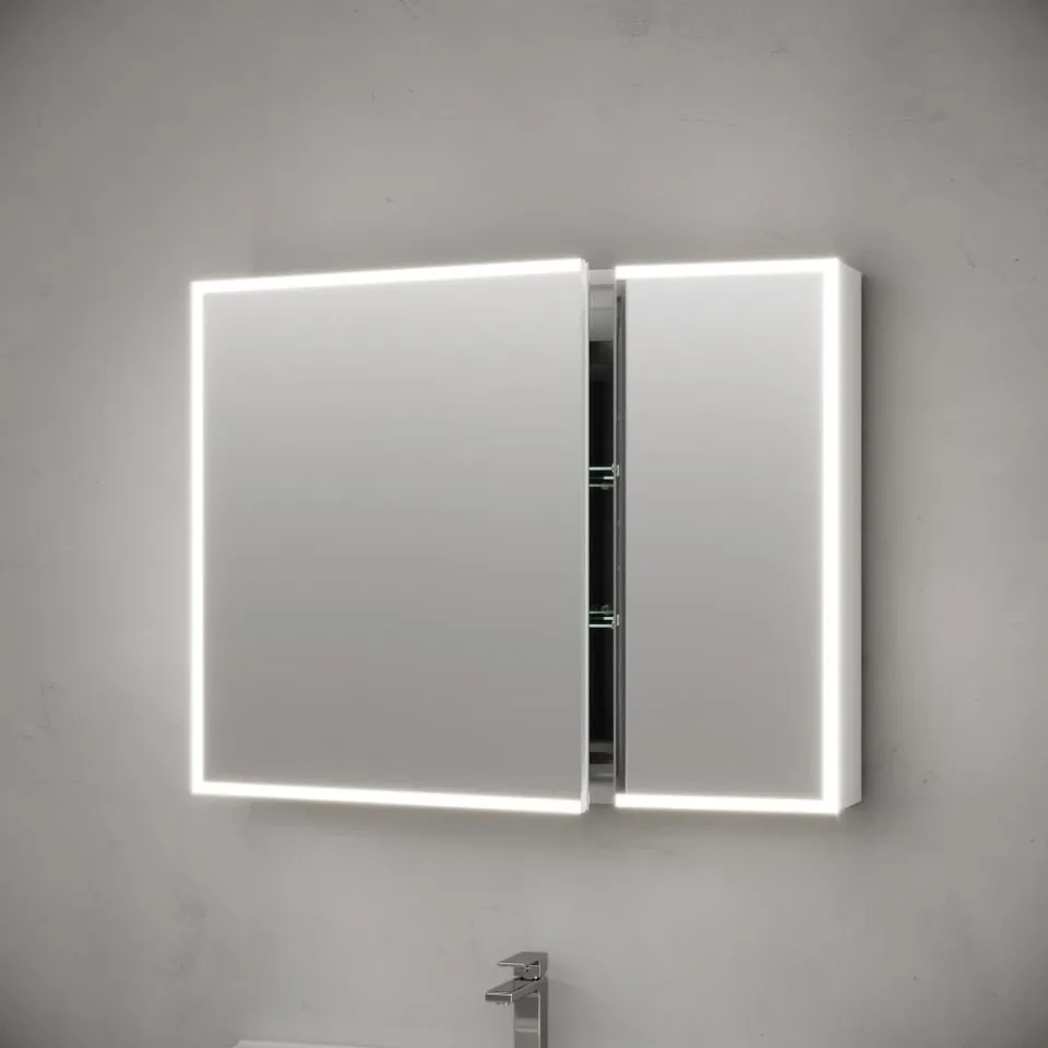 Зеркало-шкаф Sancos Evoke 90*70 с Led подсветкой