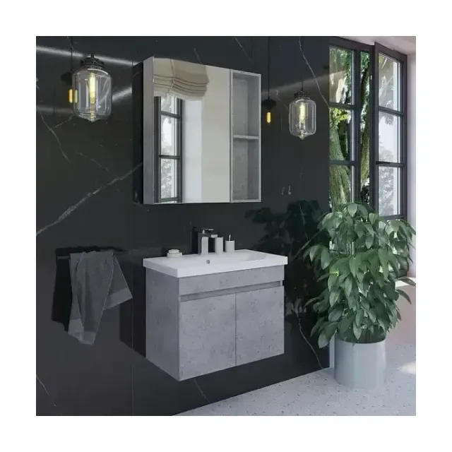 Комплект мебели Comforty Осло 70ПД бетон светлый (раковина Como 70)