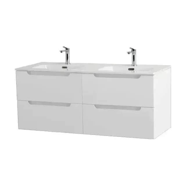 Тумба с раковиной BelBagno Этна (Etna) 120 белая матовая (раковина BB1200-2-ETL)