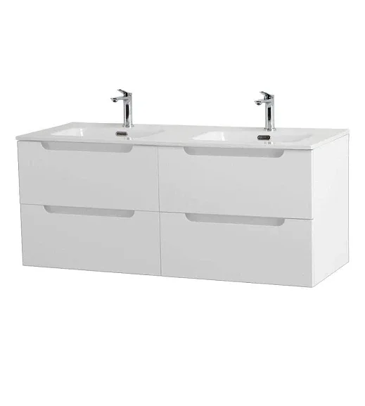 Тумба с раковиной BelBagno Этна (Etna) 120 белая матовая (раковина BB1200-2-ETL)