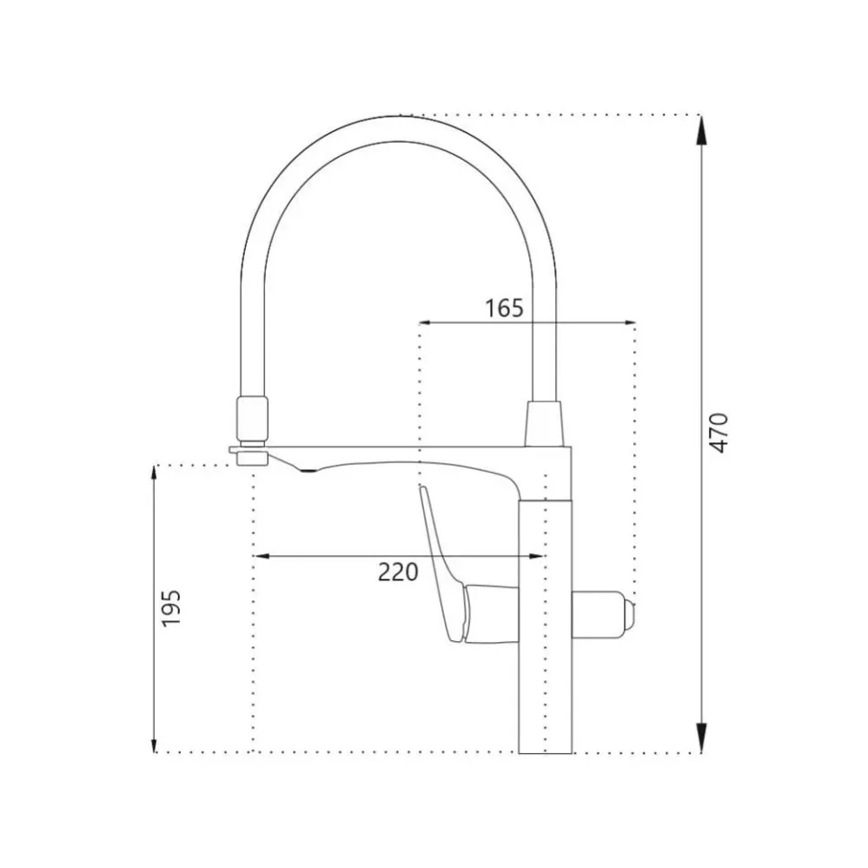 Смеситель Haiba HB76816-3 для кухни с функцией подключения фильтра оружейная сталь