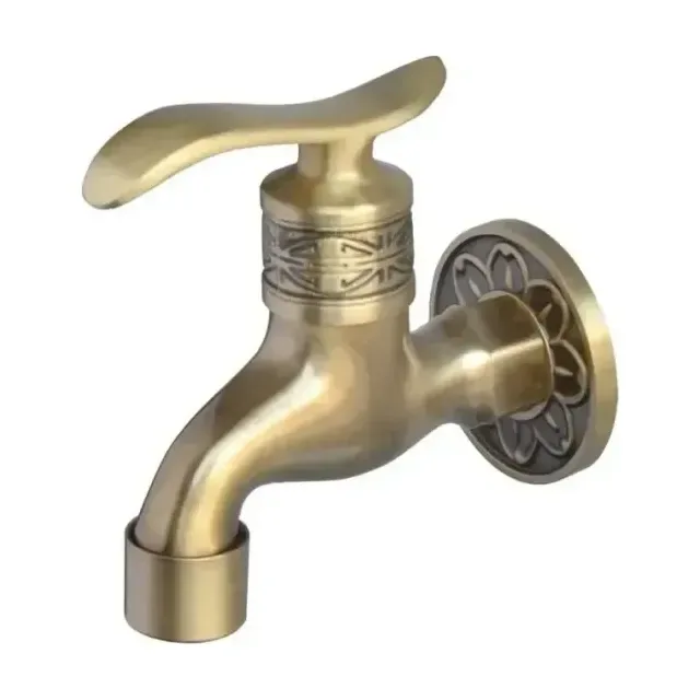 Кран сливной для бани и хаммама Bronze DE Luxe 21599/1 насадка - рассекатель
