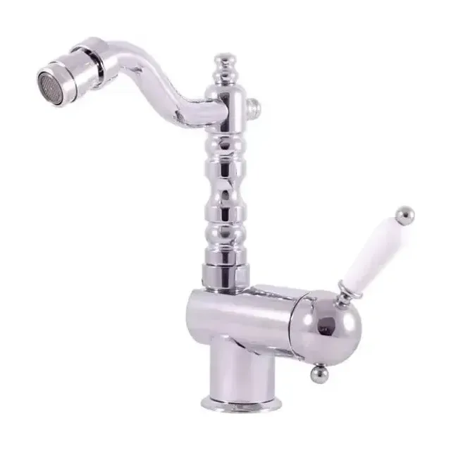 Смеситель Rav Slezak Labe L508.5/9 для биде хром/белый