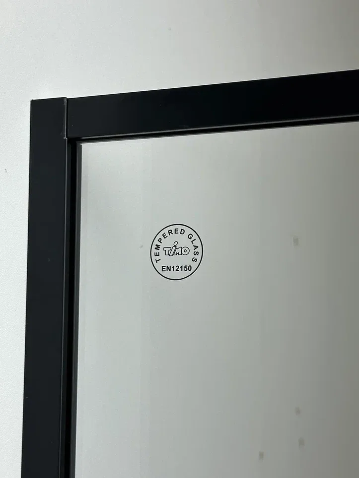 Timo Душевая дверь TDSS-140/03C-8R, раздвиж 1400*2000, проф черный, стекло проз 8 мм