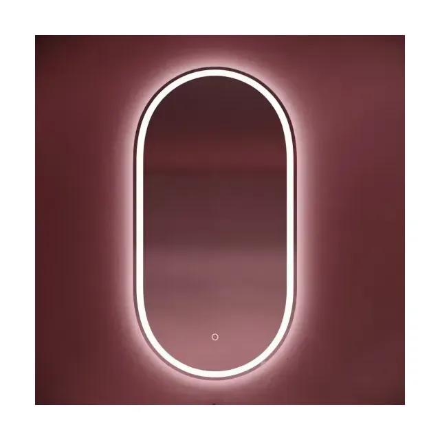 Зеркало Sancos Овал (Oval) OV55F 55х90 подвесное с подсветкой