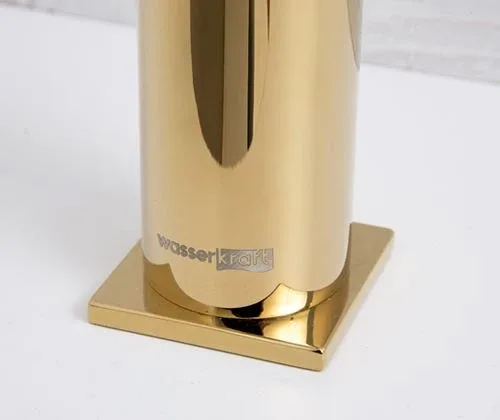 Смеситель WasserKRAFT Sauer 7103H для раковины глянцевое золото