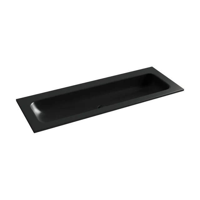 Раковина из сантехнического фарфора Ceramica Nova Грация (Grace) 121 см CN7016MBwx накладная цвет черный матовый