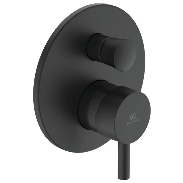 Смеситель Ideal Standard Ceraline A6939XG для ванны и душа скрытый монтаж черный матовый