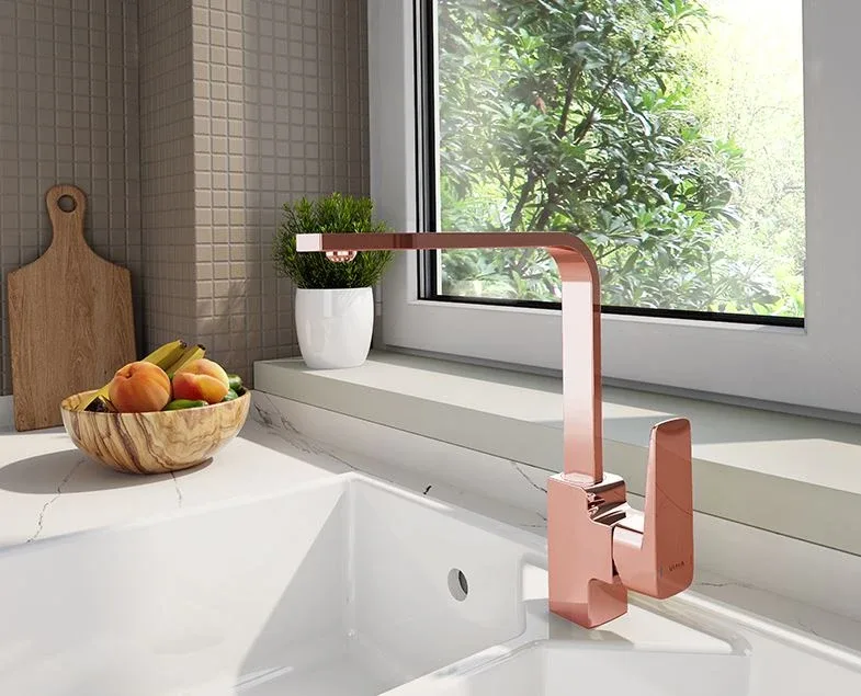 Смеситель Vitra Root Square A4275326EXP для кухни медный